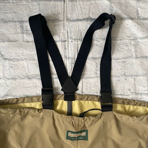 Hodgman streamlite men XL fishing/chest waders w/stocking foot black & tan - Picture 3 of 16